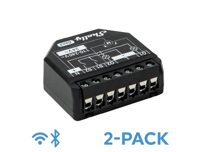 Shelly 2PM Gen3 (2-pack) | Bilvård & Biltillbehör - Garage utrustning - Laddningsställ & Laddkablar | GameStuff