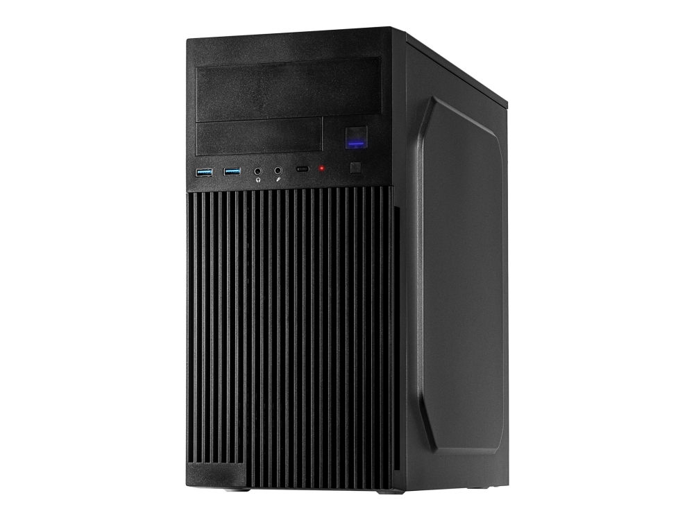 Inter-Tech It-6521 Straight, Micro Tower, Pc, Schwarz, Micro Atx, Mini-Itx, Heimbüro, 12,5 Cm