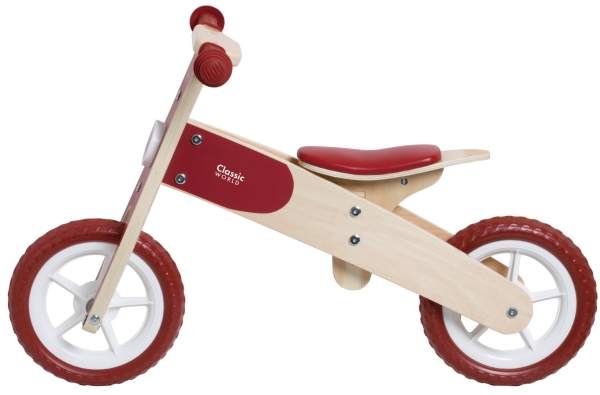 Classic World Balanscykel i trä / Balanscykel med justerbar sits | Utomhusleksaker - Gå / Löpande fordon - Löpande cyklar | GameStuff