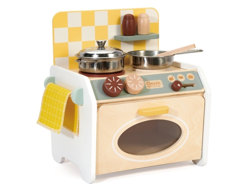 Classic World Mini puinen leikkikeittiö lapsille (3-vuotiaille)
