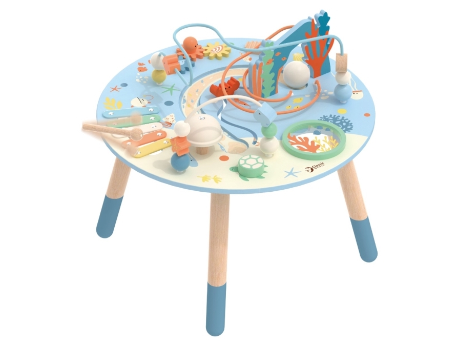 Classic World Aktivitetsbord i trä med havsmusik (från 18 månader) | Leksaker - Rollek - Musikleksaker | GameStuff