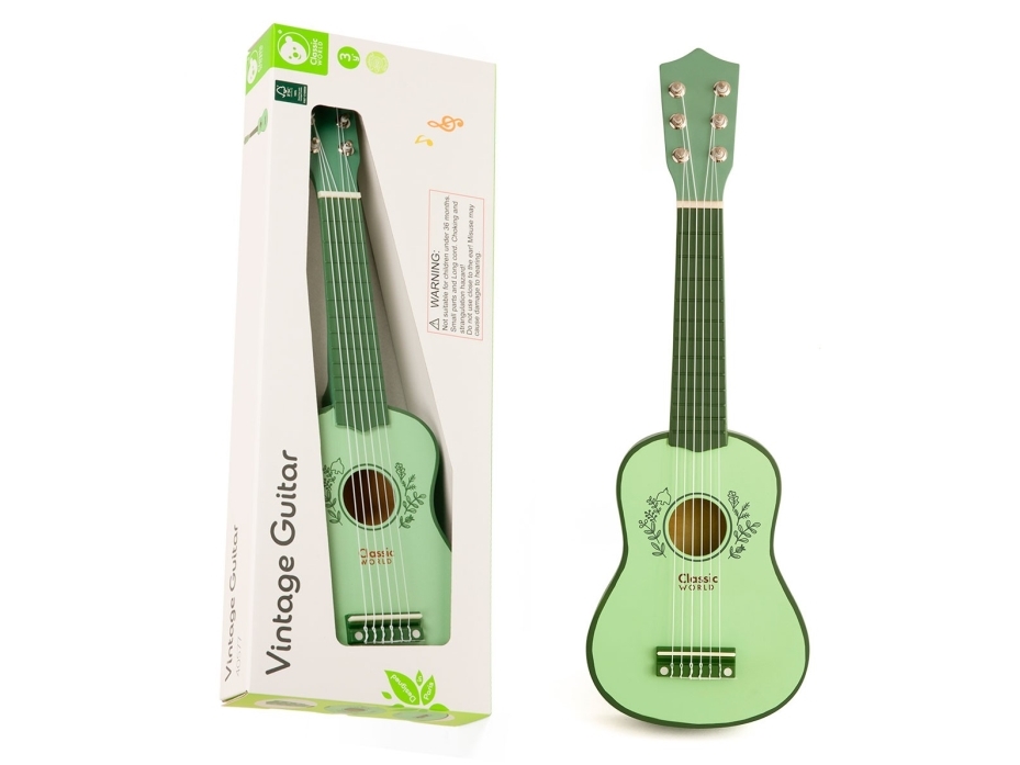 Classic World Vintage-gitarr för barn med 6 strängar (från 36 M) | Leksaker - Rollek - Musikleksaker | GameStuff