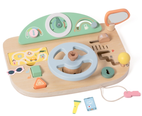 Classic World Wooden Carrat Mit Armaturenbrett Aktivitätsspielzeug (Ab 24 Monaten)