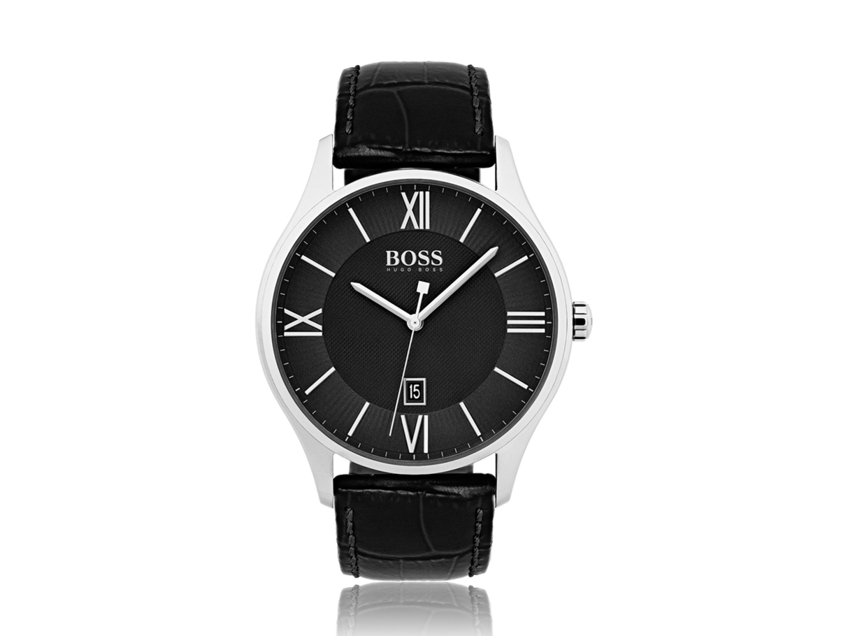 Hugo Boss 7613272234221, Hanstik, Rustfrit Stål, Sort