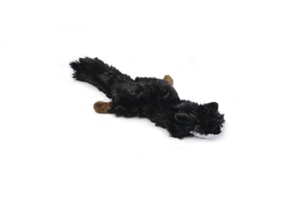 Beeztees Flatino Vos, Hund, Plys legetøj, Sort, Plys, 3 cm, 52 mm