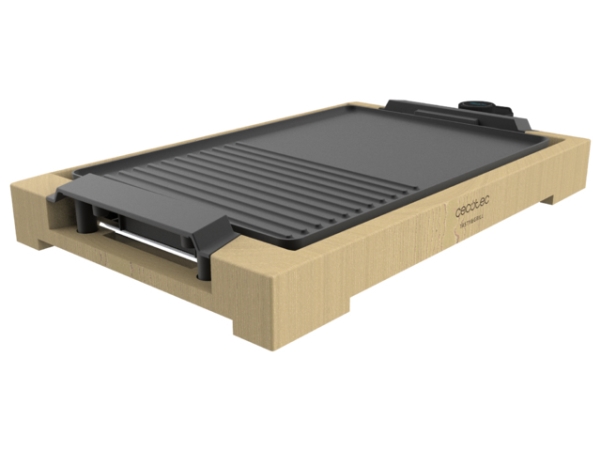 Cecotec Tasty&Grill 2000, Gjuten aluminium, Bamboo, Svart, 375 x 245 mm, 2000 W, 220 - 240 V, 50 - 60 hz | Köksapparater - Köksutrustning - Raclette | GameStuff