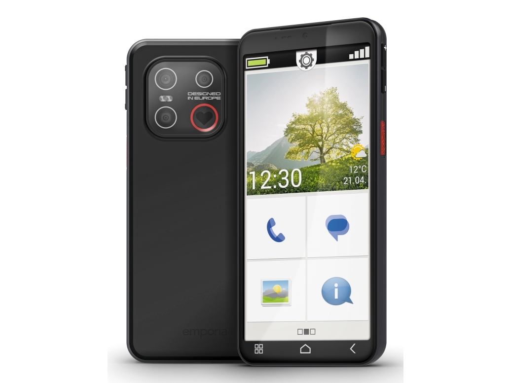 Emporia emporiaSMART.7mini, 13,8 cm (5.45), 6 GB, 128 GB, 13 MP, Android 15, Svart | Tele & GPS - Mobiltelefoner - Android | GameStuff