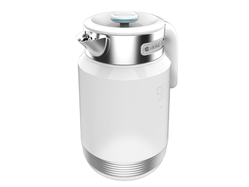 Cecotec Thermosense 600 Touch, 1,7 L, 2200 W, Hvid, Plast, Rustfrit Stål, Justerbar Termostat, Ledningsfri