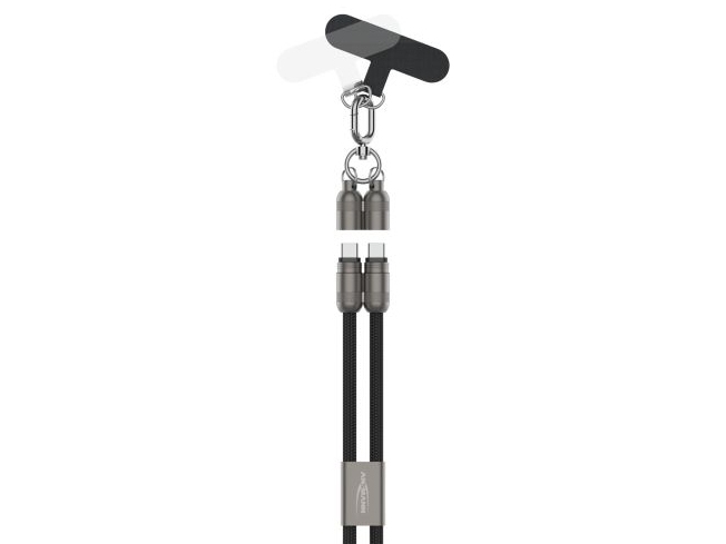 Ansmann Snorekabel Usb Type-C Til Usb Type-C 120 Cm / Sort
