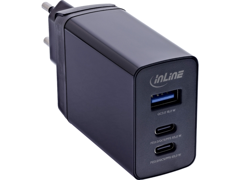 Inline 31516D, Drinnen, Ac, 20 V, 1 M, Schwarz