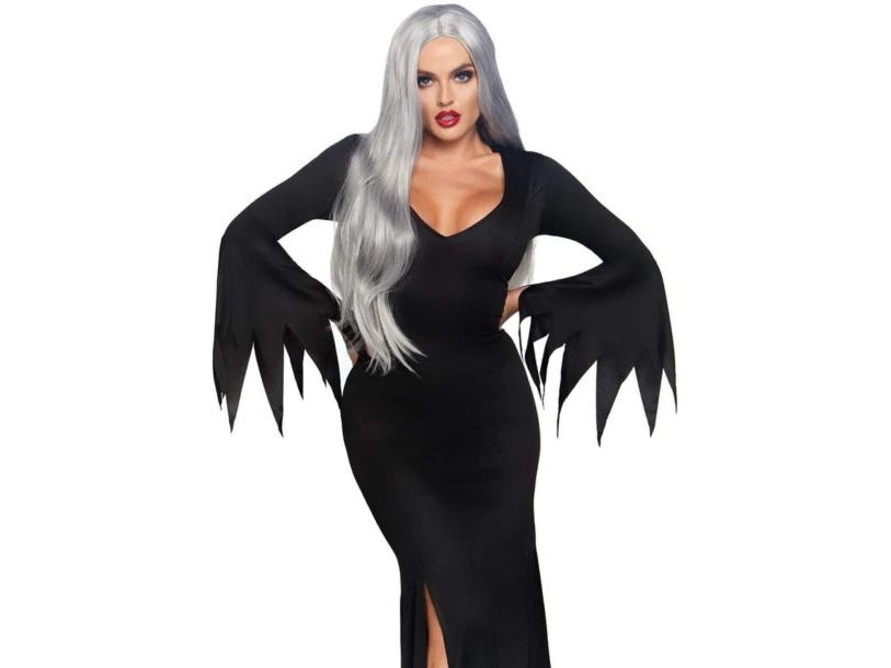 Gothic Schwarzes Langes Kleid