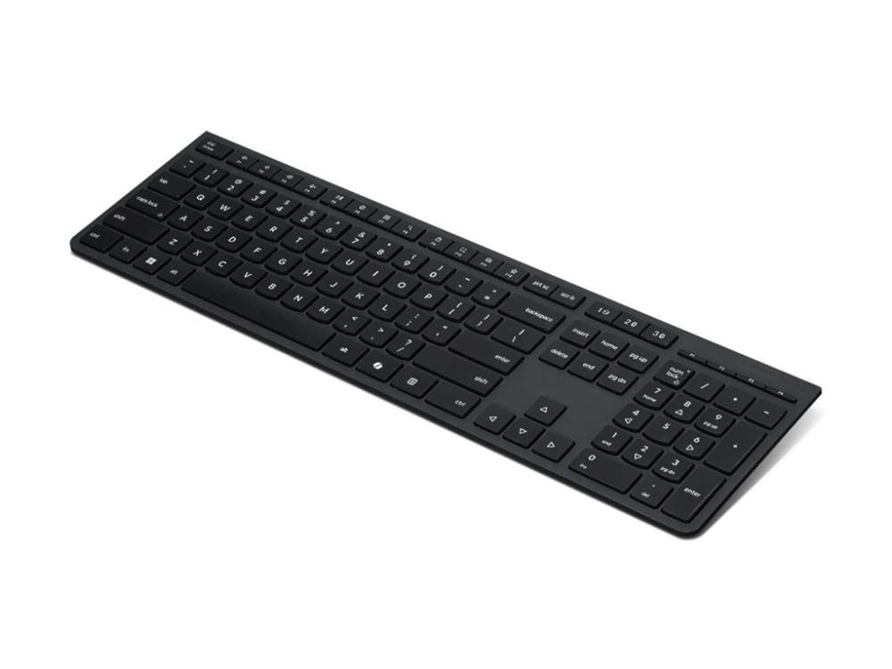 Lenovo Professional - Tangentbord - full size - trådlös - 2.4 GHz, Bluetooth - QWERTY - Nordisk - grå - brun låda - för ThinkCentre M70q Gen 5 M90q Gen 5 M90t Gen 5 V14 G5 IRL V15 G4 AMN V15 G4 IRU | Datorer & Surfplattor - Datorer - tillbehör - Tangentbord | GameStuff