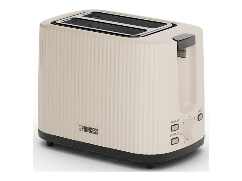 Princess Wave - Brødrister - 2 Skive - 2 Holdere - Beige