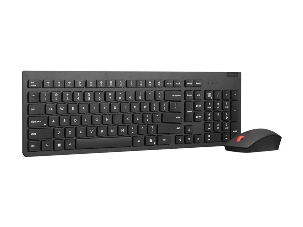 Lenovo Essential Wireless Combo Gen 2 - Sats med tangentbord och mus - trådlös - 2.4 GHz - QWERTY - Nordisk - svart - brun låda | Datorer & Surfplattor - Datorer - tillbehör - Tangentbord | GameStuff