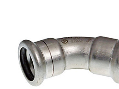 VSH XPress rustfri bøjning til varme & køl 22mm 45gr. Muffe-muffe AISI304.