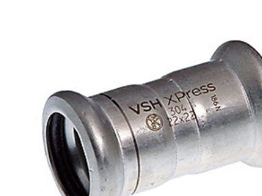 VSH XPress RF 304 uttag - MM 22 AISI304 | VVS Artiklar - Rör & Kopplingar - Tryckrör och rördelar | GameStuff