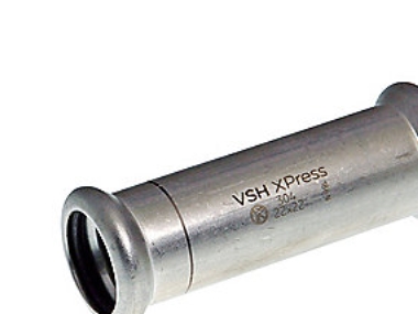 VSH XPress rustfri skydemuffe til varme & køl 22mm. AISI304.