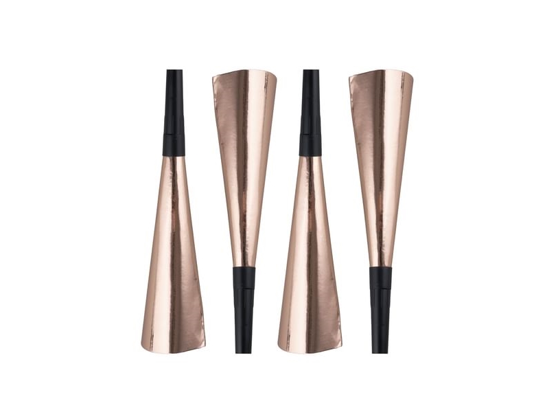 Rose Gold Nytårshorn, 4 Stk