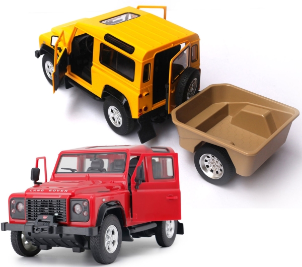 Land Rover Defender Fjernstyret Bil M/Trailer 1:14
