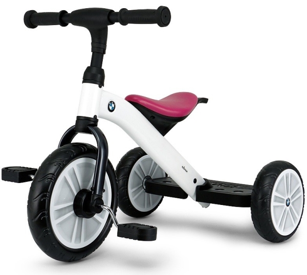 BMW Trehjuling för barn 10 tum Vit/Rosa | Leksaker - För dom minsta - 3-hjuliga cyklar | GameStuff