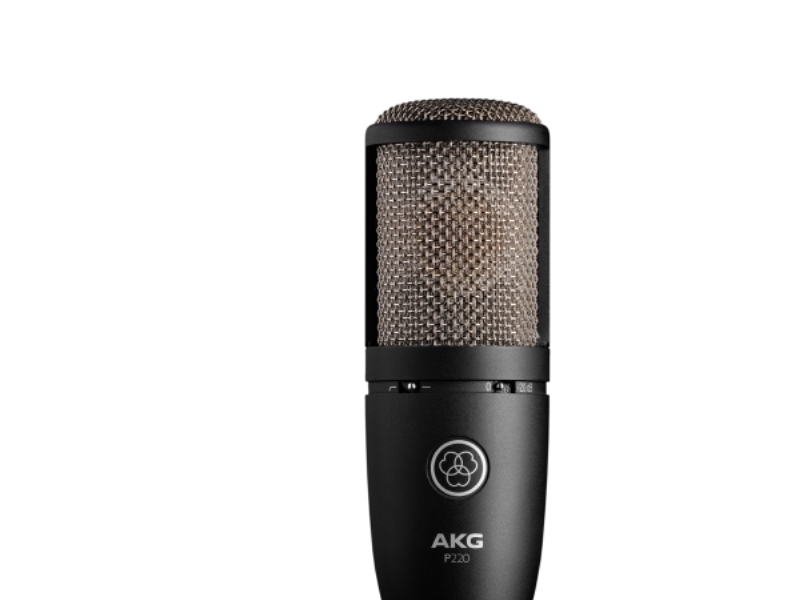 Akg P220, Studiemikrofon, 20 - 20000 Hz, Kardioid, Ledningsført, Mini Xlr (3-Pin), Sort