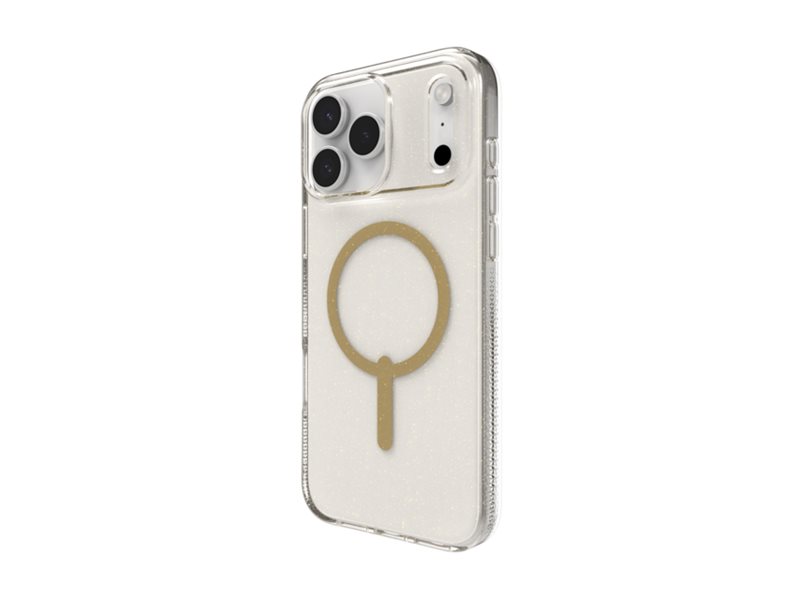Zagg Milan Snap - Bagsidecover Til Mobiltelefon - Magsafe-Kompatibilitet - Grafen - Glitterguld - For Apple Iphone 17 Pro Max