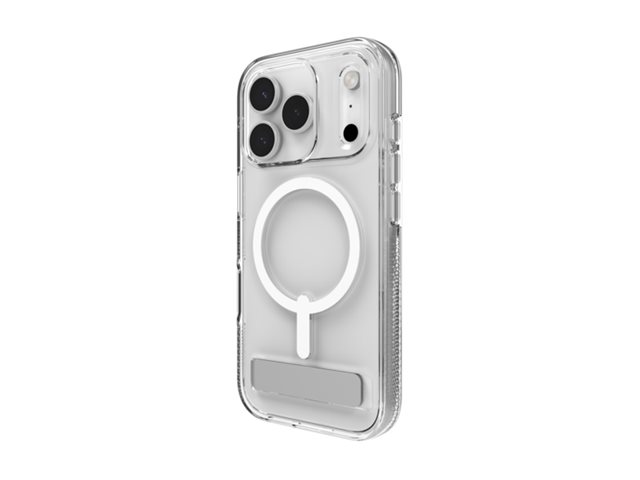 Zagg Crystal Palace Snap - Bagsidecover til mobiltelefon - støtteben - MagSafe-kompatibilitet - Krystalklar - for Apple iPhone 17 Pro