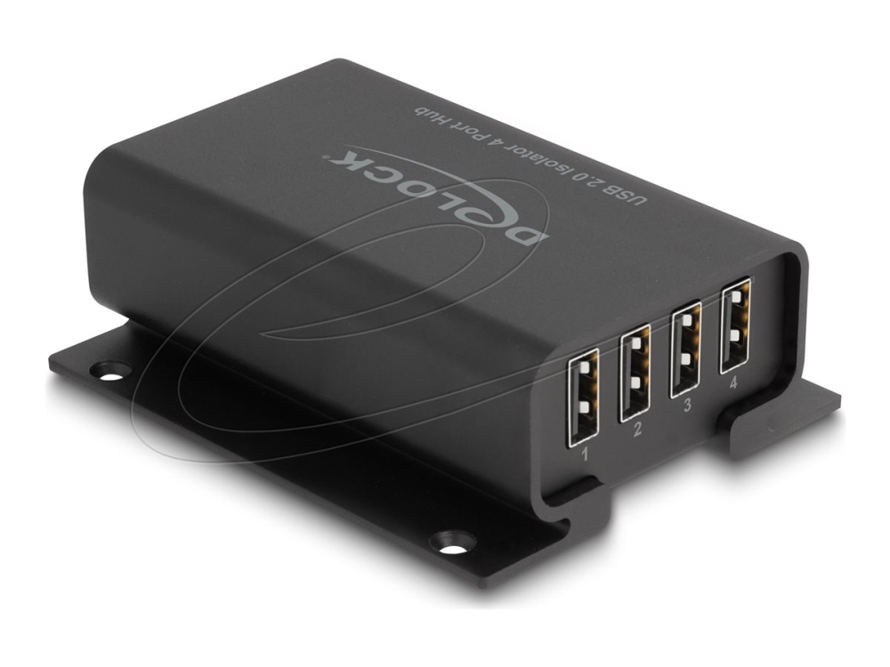Delock 4 Port Usb 2.0 Isolator Hub Mit 5 Kv Isolation Für Datenleitung, 0 - 40 °C, 0 - 60 °C, 73 Mm, 90 Mm, 31 Mm, 5 V