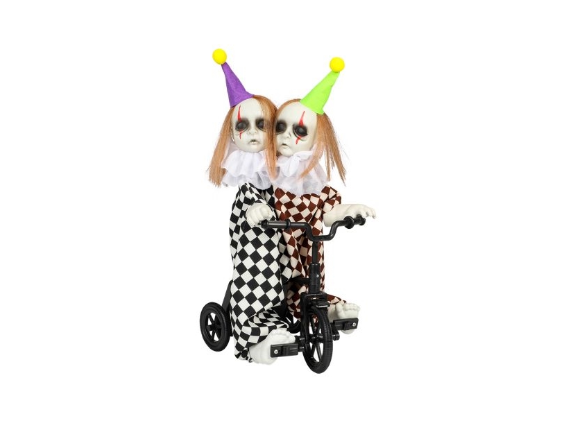 Tohovedet Klovn På Cykel
