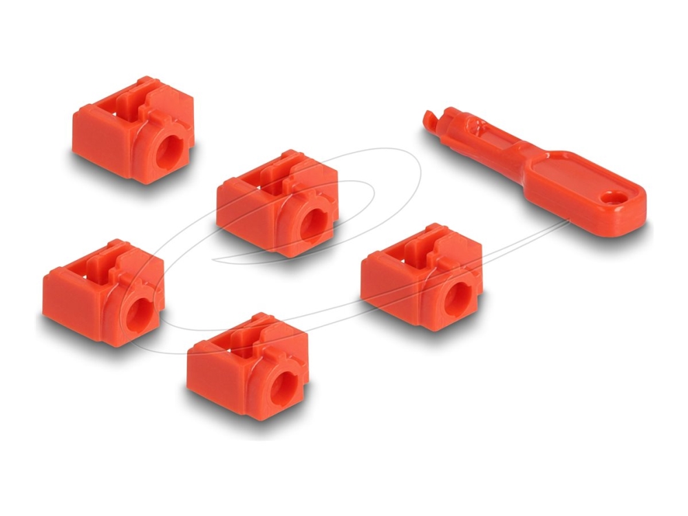 Delock RJ45 Port Blocker Set för RJ45-uttag 10 delar | Datortillbehör - Övriga datortillbehör - Övriga tillbehör | GameStuff