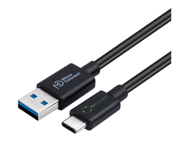 Microconnect Reconnect - Usb-Kabel - Usb Typ A (Han) Til 24 Pin Usb-C (Han) - Usb 3.2 Gen 1 - 2 M - Bis Zu 5 Gbps Datenübertragungsrate - Sort