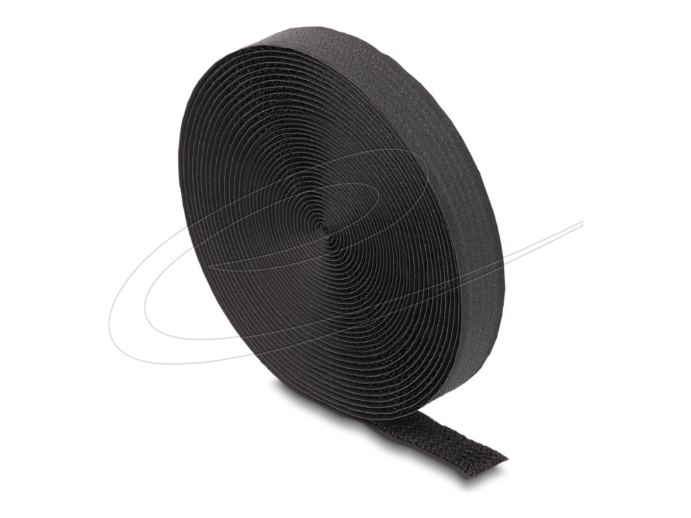 Delock - Kabelsamlare - with strap L 5 m x W 20 mm - 5 m - svart | EL Artiklar - Vägar & tillägg - Övriga | GameStuff