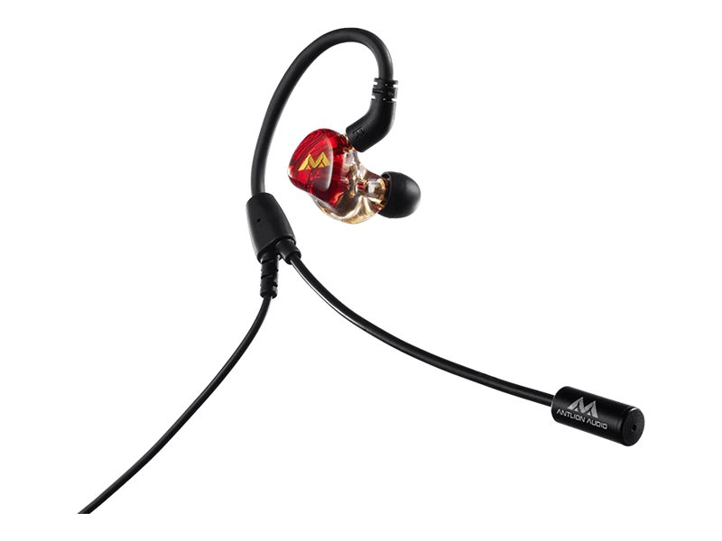 Antlion Audio Kimura Solo - Headset - inuti örat - kabelansluten - 3,5 mm uttag - ljudisolerande - röd | TV, Ljud & Bild - Hörlurar & Mikrofoner | GameStuff