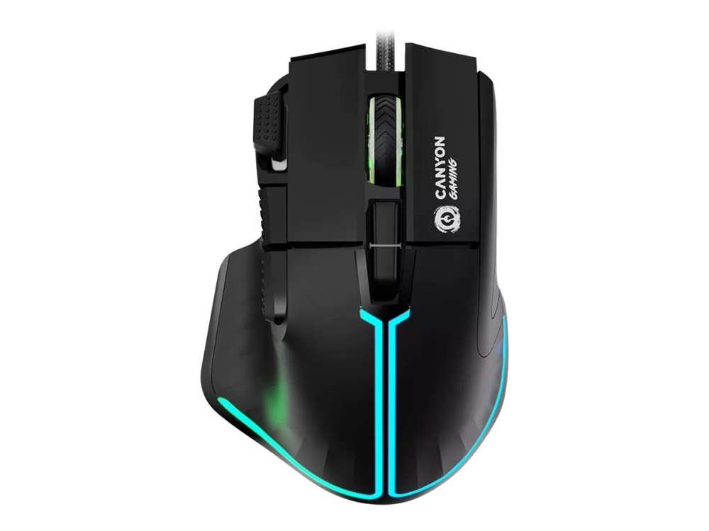 Canyon Gaming Mouse Fortnax Gm-636, Rechts, Optisch, Usb Typ-A, 20000 Dpi, Schwarz