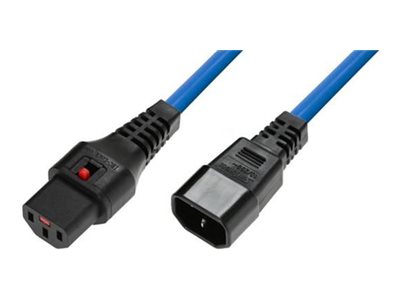 Microconnect Mc-C13c14lock-2Mb, 2 M, C13-Koppler, C14-Koppler, H05vv-F3g, 230 V, 10 A