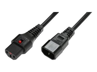 Microconnect Mc-C13c14lock-1,5M, 1,5 M, C13-Stecker, C14-Stecker, H05vv-F3g, 230 V, 10 A