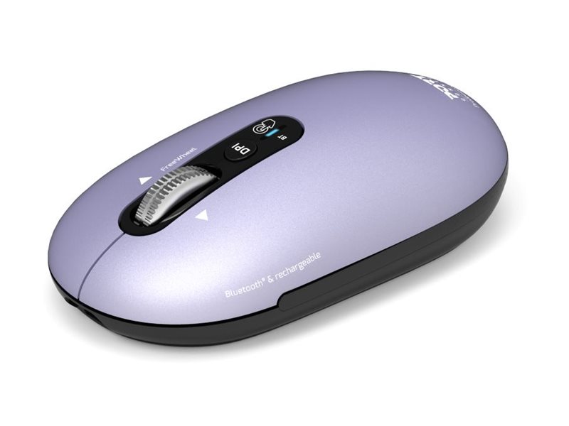 Port Connect Pure Color - Mus - Genopladelig - Højre- Og Venstrehåndet - Optisk - 5 Knapper - Trådløs - Bluetooth - Iris