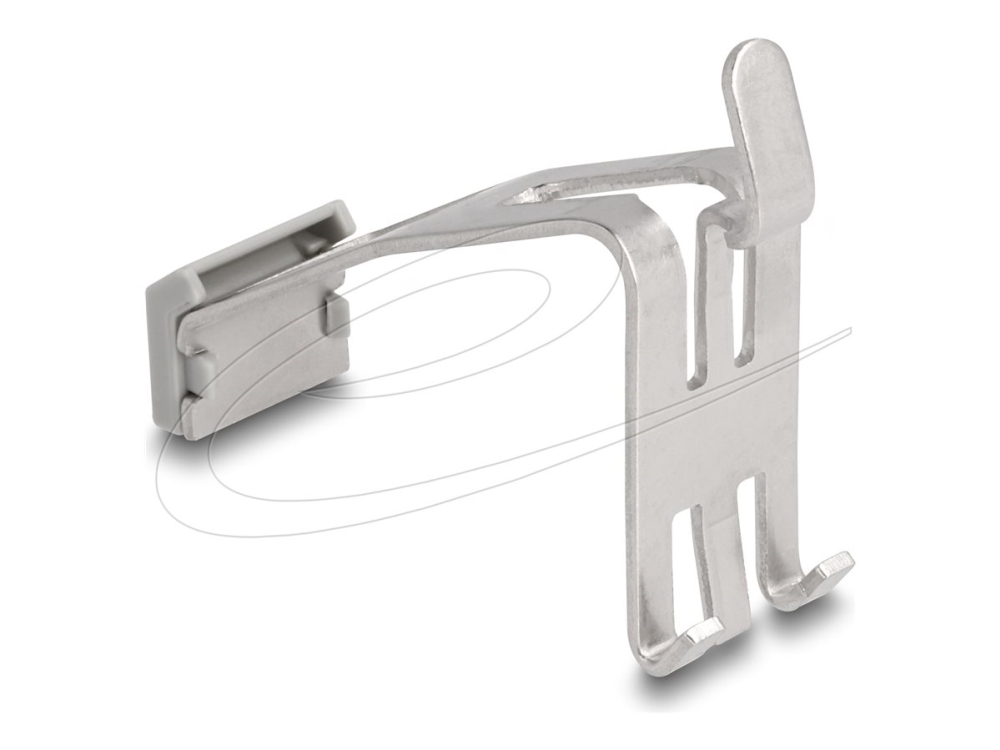 Delock - Modulært Indstiksholder - With Labelling Field 1 Port, Metal - Din-Skinnemonterbar