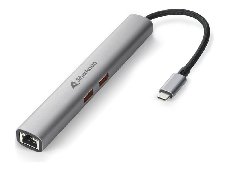 Sharkoon Officepal Combo Adapter - Dockingstation - Usb-C - Hdmi - 1Gbe