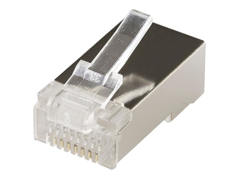 Microconnect Easy Connector - Netværk-Konnektor - Rj-45 (Han) - Ftp - Cat 5E - Modulær - Aluminium (Pakke Med 100)