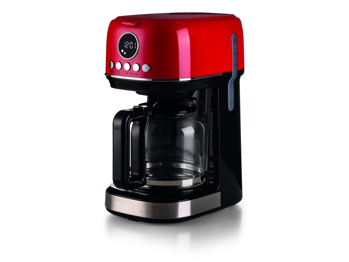 Ariete 1396/00, Droppande kaffebryggare, 1,5 l, Malat kaffe, 900 W, Röd