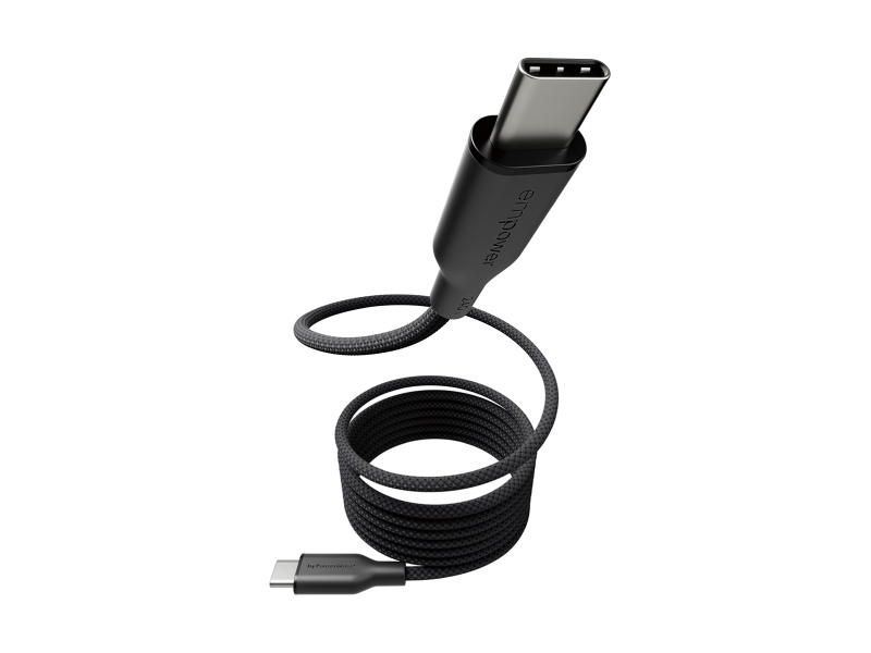Panzerglass Empower By Magnetic 240W Usb-C To Usb-C Cable | Usb 2.0 | 1.5M | Space Black, Universal, Universal - Universal, Dry Application, Black,