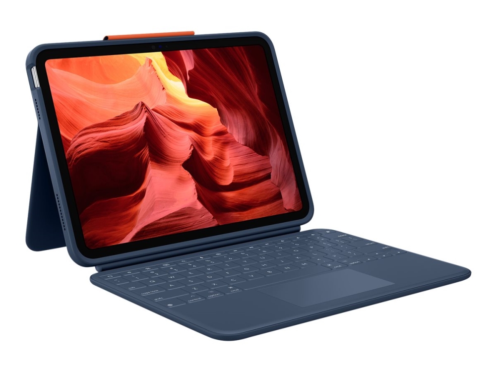Logitech Rugged Combo 4 Touch - Tastatur Og Folio-Kasse - Med Trackpad - Apple Smart Connector - For Apple 10.9-Inch Ipad (10. Generation)