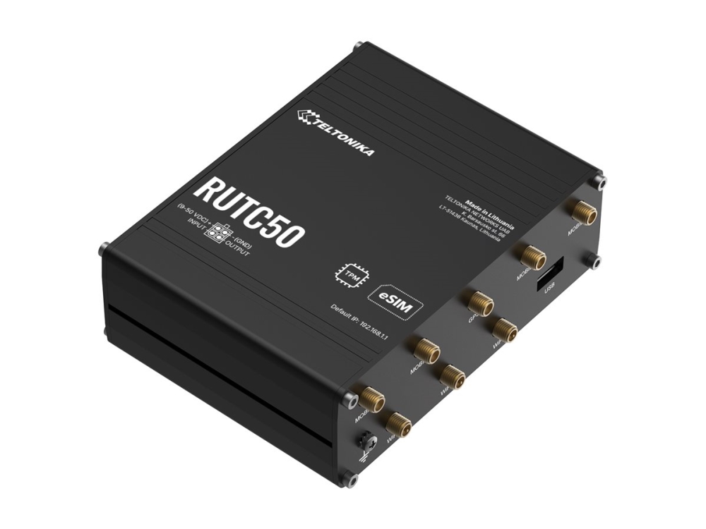 Teltonika RUTC50 - Trådlös router - Wifi 6 - 5G - DIN-skenmonterbar | Datortillbehör - Nätverk - Trådlösa routrar och AP | GameStuff