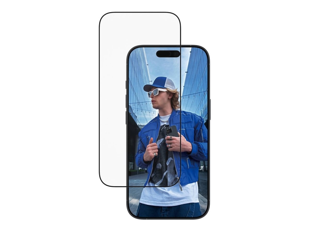 PanzerGlass - Skärmskydd för mobiltelefon - ultrabred passning med EasyAligner - glas - ramfärg svart - för Apple iPhone 16 Pro, 17 | Tele & GPS - Mobil tillbehör - Skärmskydd | GameStuff