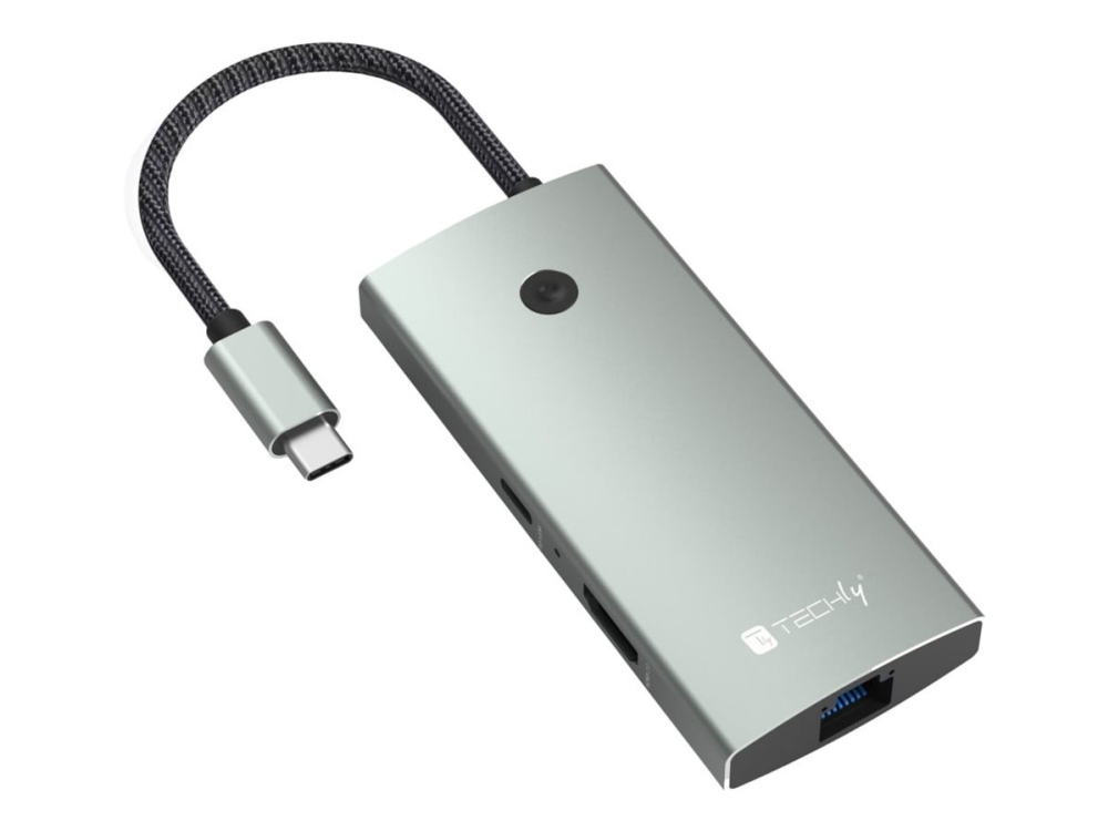 Techly - Dockingstation - Usb-C - Hdmi - 1Gbe