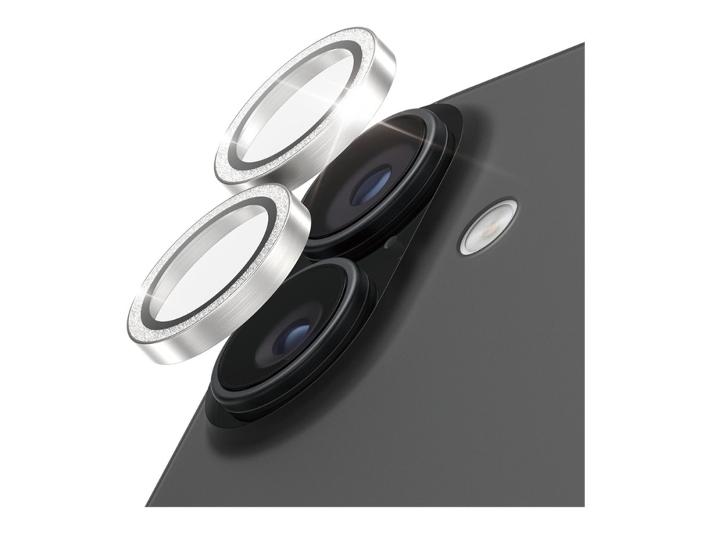 Panzerglas Hoopsglitter Silber Lenspr Iphone 17/16/16 Pl