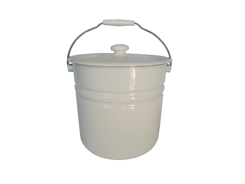 Cedrus hink med lock emaljerad 12 l | N - A | GameStuff
