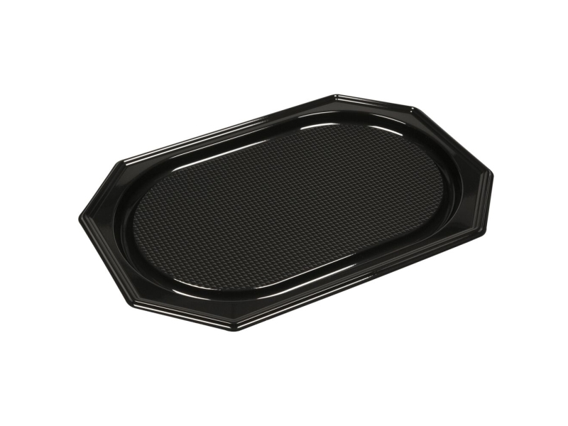 Serveringsfad, Abena Cater-Line, 45,5X30,2X2,2Cm, Sort, Rpet - (5 Stk.)