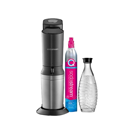 SodaStream Crystal 3.0, Metal, Rustfrit stål, Sort, SodaStream 60 L PINK, 155 mm, 260 mm, 440 mm